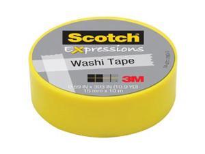 3M C314-YEL Washi Tape .59 in. x 393 in. - 15mmx10m -Yellow 3M C314-YEL Washi Tape .59 in. x 393 in. - 15mmx10m -Yellow
