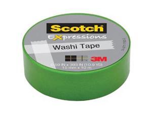 3M Scotch Expressions Washi Crafting Tape: 0.59 in. x 10-9/10 yds. (Green) 3M Scotch Expressions Washi Crafting Tape: 0.59 in. x 10-9/10 yds. (Green)