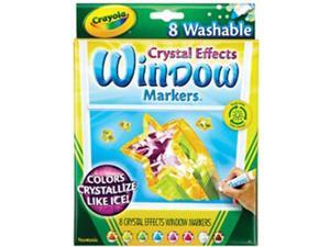 Crayola Crystal Effects Washable Window Markers-8/Pkg Crayola Crystal Effects Washable Window Markers-8/Pkg