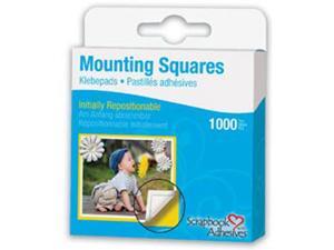 Repositionable Mounting Squares 1000/Pkg-White .5"X.5" Repositionable Mounting Squares 1000/Pkg-White .5"X.5"