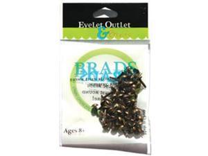 Eyelet Outlet BRD4MM-40A Eyelet Outlet Round Brads 4mm 70/Pkg-Brushed Brass Eyelet Outlet BRD4MM-40A Eyelet Outlet Round Brads 4mm 70/Pkg-Brushed Brass