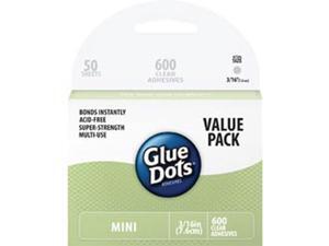 Glue Dots 3/16" Mini Dots School Value Pack 600/Pkg- Glue Dots 3/16" Mini Dots School Value Pack 600/Pkg-