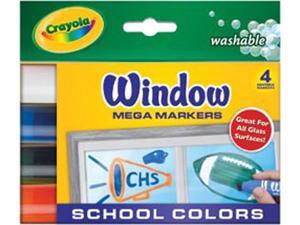 Crayola Washable Window Mega Markers-4/Pkg Crayola Washable Window Mega Markers-4/Pkg