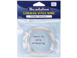 German Style Wire-Silver Round - 24 Gauge, 37.4' German Style Wire-Silver Round - 24 Gauge, 37.4'