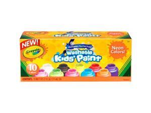 Crayola, LLC Washable Kids Paint 2oz. 10/ST Multi-Color 542390 Crayola, LLC Washable Kids Paint 2oz. 10/ST Multi-Color 542390