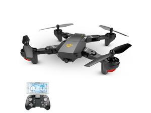 VISUO XS809HW Wifi FPV 2.0MP 120° FOV Wide Angle Foldable Selfie Drone Height Hold RC Quadcopter G-Sensor RTF Extra Two Battery