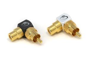 KnuKonceptz Krux Right Angle RCA Adapter Pair - Short KnuKonceptz Krux Right Angle RCA Adapter Pair - Short