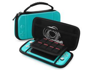 Nintendo Switch Lite Travel Case Portable Travel Carry Hard Shell EVA Material Pouch Deluxe Cover w/ Strap Handle for Switch Lite Console, 8 Game Card Holder, Joystick Pressure Relief (Blue) Nintendo Switch Lite Travel Case Portable Travel Carry Hard Shell EVA Material Pouch Deluxe Cover w/ Strap Handle for Switch Lite Console, 8 Game Card Holder, Joystick Pressure Relief (Blue)