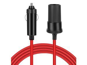 Cigarette Lighter Extension Cord - Car Charger Socket Adapter Receptacle Extender Lead Cable Wire 12V/24V Male to Female with Jack Plug in Red / Black (10FT/3M) Cigarette Lighter Extension Cord - Car Charger Socket Adapter Receptacle Extender Lead Cable Wire 12V/24V Male to Female with Jack Plug in Red / Black (10FT/3M)