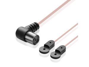 FM Indoor T Dipole Antenna for Radio Stereo Receiver (6ft) Copper Aerial Female Connector, 75 Ohm for Yamaha Sony Bose Audio Sound System FM Indoor T Dipole Antenna for Radio Stereo Receiver (6ft) Copper Aerial Female Connector, 75 Ohm for Yamaha Sony Bose Audio Sound System