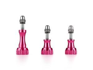 GoPro Thumb Screw Set (Pink) - Aluminum Alloy Thumbscrew Knob Bolt Kit for GoPro Hero 9 8 7 6 5 4 3+ 3 2, GoPro Hero Session, SJCAM DJI Osmo HD Action Cameras - 3pcs 1x Long Screws + 2x Short Screws GoPro Thumb Screw Set (Pink) - Aluminum Alloy Thumbscrew Knob Bolt Kit for GoPro Hero 9 8 7 6 5 4 3+ 3 2, GoPro Hero Session, SJCAM DJI Osmo HD Action Cameras - 3pcs 1x Long Screws + 2x Short Screws