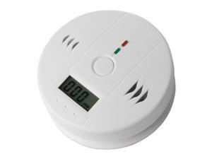 CO Carbon Monoxide Poisoning Gas Sensor LCD Monitor Alarm Detector White CO Carbon Monoxide Poisoning Gas Sensor LCD Monitor Alarm Detector White