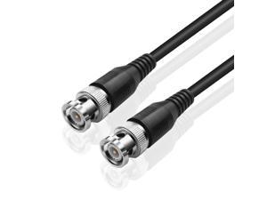 BNC Cable (15 Feet) - BNC Male To Male Extension Connector Adapter RF Professional RG-58/U Grade Coaxial Wire Cord Cable Jack Plug for Video Security Camera CCTV Systems, Oscilloscope