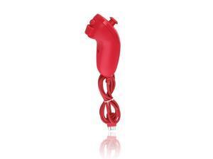 Wired Control Nunchuck Nunchuk Controller for Nintendo Wii Video Game Console Remote Red with 100cm Cable Motion Sensor Function Thumb Stick Triggers, Two Bottons - C, Z Wired Control Nunchuck Nunchuk Controller for Nintendo Wii Video Game Console Remote Red with 100cm Cable Motion Sensor Function Thumb Stick Triggers, Two Bottons - C, Z