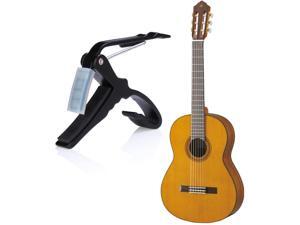 Key Trigger Quick Change Tune Clamp Capo with Soft Rubber Pads for Folk Classical Electric and Acoustic Guitars Instrument Accessories Portable Single-Handed in Black Key Trigger Quick Change Tune Clamp Capo with Soft Rubber Pads for Folk Classical Electric and Acoustic Guitars Instrument Accessories Portable Single-Handed in Black