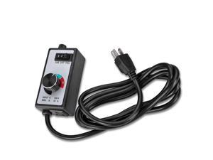 Variable Fan Speed Controller Electronic Vortex Exhaust Control 1800w 15A for Inline Duct Fans Mini Blower with Replaceable Fuse Power Cord Built in Metal Mounting Clamp Variable Fan Speed Controller Electronic Vortex Exhaust Control 1800w 15A for Inline Duct Fans Mini Blower with Replaceable Fuse Power Cord Built in Metal Mounting Clamp
