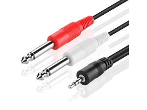 Premium 3.5mm TRS to Dual 1/4 Inch TS Audio Cable (10FT) - Male 3.5mm 1/8" Stereo AUX Auxiliary to 6.35mm 1/4" Y Adapter Connector Wire Cord Plug Jack Premium 3.5mm TRS to Dual 1/4 Inch TS Audio Cable (10FT) - Male 3.5mm 1/8" Stereo AUX Auxiliary to 6.35mm 1/4" Y Adapter Connector Wire Cord Plug Jack