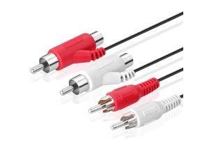 Piggyback Extension Cable (6 Ft) 2RCA Audio Extender Adapter Cord Wire Coupler Male to Female Dual Red/White Connector Jack Plug Extend Video Audio 2 Channel Stereo (Right and Left) Piggyback Extension Cable (6 Ft) 2RCA Audio Extender Adapter Cord Wire Coupler Male to Female Dual Red/White Connector Jack Plug Extend Video Audio 2 Channel Stereo (Right and Left)