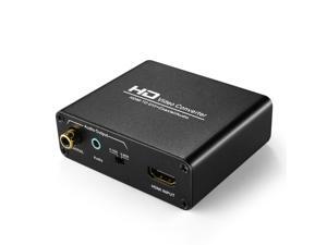 HDMI to DVI Converter with Audio Out - HDMI to DVI Video Audio Adapter Sound Splitter to 3.5mm AUX Auxiliary / 2 RCA Stereo & Coaxial Output Jack Connector Plug, 1080P 720P, 5.1 & 2 Channel HDMI to DVI Converter with Audio Out - HDMI to DVI Video Audio Adapter Sound Splitter to 3.5mm AUX Auxiliary / 2 RCA Stereo & Coaxial Output Jack Connector Plug, 1080P 720P, 5.1 & 2 Channel