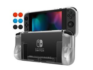 Nintendo Switch Case Cover for Console & Joy-Con Controller - Travel Friendly Crystal Clear TPU Plastic Shell Protector, Anti-Scratch Shockproof Protective Nintendo Switch Accessories (Clear) Nintendo Switch Case Cover for Console & Joy-Con Controller - Travel Friendly Crystal Clear TPU Plastic Shell Protector, Anti-Scratch Shockproof Protective Nintendo Switch Accessories (Clear)