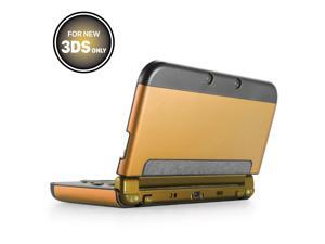 Plastic + Aluminium Full Body Protective Snap-on Hard Shell Skin Case Cover Gold for New Nintendo 3DS 2015 Plastic + Aluminium Full Body Protective Snap-on Hard Shell Skin Case Cover Gold for New Nintendo 3DS 2015