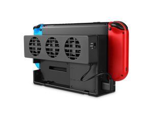Nintendo Switch Cooling Fan - Dock Mount Console Cooler w/ 3 Fans, Adjustable Speed Temperature Control Station Pad, USB Heat Exhaust Ventilation, Gaming Accessories for Original Switch Stand Nintendo Switch Cooling Fan - Dock Mount Console Cooler w/ 3 Fans, Adjustable Speed Temperature Control Station Pad, USB Heat Exhaust Ventilation, Gaming Accessories for Original Switch Stand