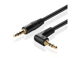Audio Cable 3.5mm Right Angle (10FT) Male to Male Gold Plated AUX Auxiliary Headset Jack Adapter TRS Cord for Bose Sony Headphones Cord Replacement iPhone iPod iPad Computer Portable Speaker Car Audio Cable 3.5mm Right Angle (10FT) Male to Male Gold Plated AUX Auxiliary Headset Jack Adapter TRS Cord for Bose Sony Headphones Cord Replacement iPhone iPod iPad Computer Portable Speaker Car