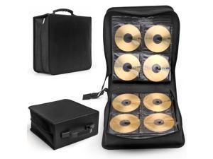 288 Disc CD DVD Bluray Storage Holder Album Container Solution Page Sleeves Binder Book Carrying Case Black