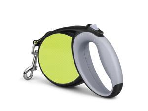 Retractable Dog Leash, Long Leash 23ft Nylon Pet Walking Leash with Quick Lock and Release Button, Neon Tape & Reflective Sticker, Non-Slip Grip for Small to Medium Dogs up to 66 lbs - Black Retractable Dog Leash, Long Leash 23ft Nylon Pet Walking Leash with Quick Lock and Release Button, Neon Tape & Reflective Sticker, Non-Slip Grip for Small to Medium Dogs up to 66 lbs - Black