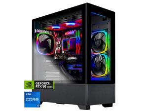 Skytech Azure Gaming PC Desktop, Intel i7 14700F 2.1 GHz (5.3GHz Turbo), NVIDIA RTX 5070 12GB GDDR7, 2TB Gen4 NVMe SSD, 32GB DDR5 RAM  RGB, 750W GOLD PSU, 360mm ARGB AIO , Wi-Fi, Win 11