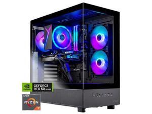 Skytech Azure Gaming PC Desktop, Ryzen 7 7700 3.8 GHz (5.3GHz Turbo), NVIDIA RTX 5060 Ti 16GB GDDR7, 1TB Gen4 NVMe SSD, 32GB 5200Mhz DDR5 RAM RGB, 650W GOLD PSU, Wi-Fi, Win 11,Montech XR