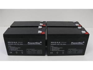 12V 9AH SLA Battery Replaces PE12V9 PX12090 UB1290 - 4PK -