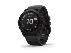 Garmin Fenix 6X Sapphire, Premium Multisport GPS Watch,  -Carbon Gray DLC with Black Band-  (010-02157-10)