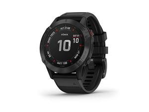Garmin Fenix 6 Pro, Premium Multisport GPS Watch, -Black with Black Band - (010-02158-01)