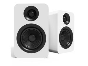 Kanto YUP4W Passive Bookshelf Speakers with 1" Silk Dome Tweeter and 4" Kevlar Woofer - External Amplifier/Receiver Required - Pair (White)