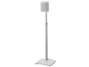 Sanus Adjustable Height Wireless Speaker Stand for Sonos ONE, PLAY:1, and PLAY:3 - Each (White)