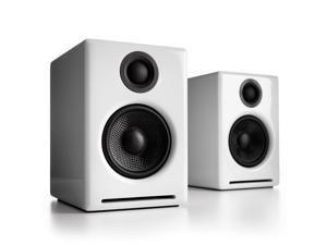 Audioengine A2+ Premium Powered Wireless Desktop Speakers - Pair (White)