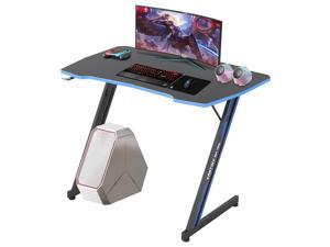 shape 47'' Gaming Desk Home Office Computer PC Laptop Desk w/ Hook Play Z/R 