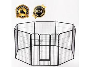 BestPet 24"*32" Heavy Duty 8 Panel Folding Metal Pet Playpen Dog Exercise Fence BestPet 24"*32" Heavy Duty 8 Panel Folding Metal Pet Playpen Dog Exercise Fence