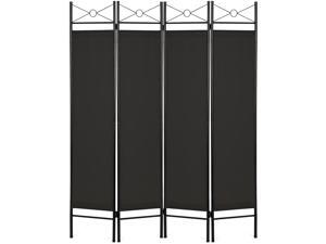 Best Choice Products 6ft 4-Panel Folding Privacy Screen Room Divider Decoration Accent w/ Steel Frame - Black Best Choice Products 6ft 4-Panel Folding Privacy Screen Room Divider Decoration Accent w/ Steel Frame - Black