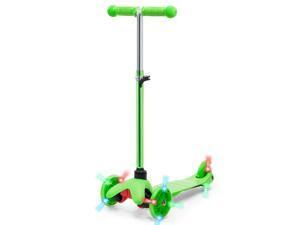 Best Choice Products Kids Mini Kick Scooter w/ Light-Up Wheels and Height Adjustable T-Bar - Green Best Choice Products Kids Mini Kick Scooter w/ Light-Up Wheels and Height Adjustable T-Bar - Green
