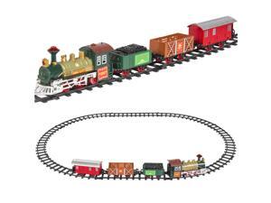 Best Choice Products Kids Classic Electric Railway Train Car Track Play Set Toy w/ Music, Lights Best Choice Products Kids Classic Electric Railway Train Car Track Play Set Toy w/ Music, Lights