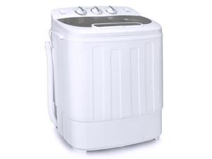 Best Choice Products Portable Compact Twin Tub Laundry Machine & Spin Cycle w/ Hose, 13lbs Capacity - White/Gray Best Choice Products Portable Compact Twin Tub Laundry Machine & Spin Cycle w/ Hose, 13lbs Capacity - White/Gray