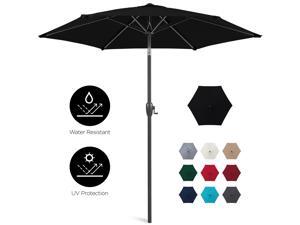 Best Choice Products 7.5ft Heavy-Duty Outdoor Market Patio Umbrella w/ Push Button Tilt, Easy Crank Lift, Black Best Choice Products 7.5ft Heavy-Duty Outdoor Market Patio Umbrella w/ Push Button Tilt, Easy Crank Lift, Black