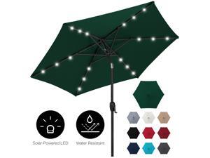 Best Choice Products 7.5ft Outdoor Solar Patio Umbrella for Deck, Pool w/ Tilt, Crank, LED Lights - Green Best Choice Products 7.5ft Outdoor Solar Patio Umbrella for Deck, Pool w/ Tilt, Crank, LED Lights - Green