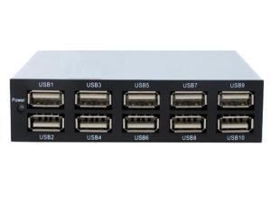 SEDNA - 10 Port Front Panel USB 2.0 Hub (3.5") SEDNA - 10 Port Front Panel USB 2.0 Hub (3.5")