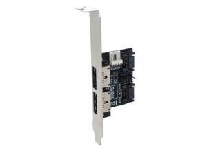 SEDNA - 2 Port PeSATA / USB Combo metal bracket with 25 inch Power eSATA cable SEDNA - 2 Port PeSATA / USB Combo metal bracket with 25 inch Power eSATA cable