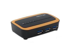 SEDNA - 4 Port USB 3.0 Hub with AC/DC adapter ( SE-USB3-HUB-304A), Orange Color SEDNA - 4 Port USB 3.0 Hub with AC/DC adapter ( SE-USB3-HUB-304A), Orange Color