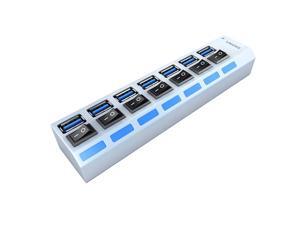 SEDNA - USB 3.0 7 Port SuperSpeed Hub with ON/OFF Switch and 1 x iPad Charging Port ( Black ) SEDNA - USB 3.0 7 Port SuperSpeed Hub with ON/OFF Switch and 1 x iPad Charging Port ( Black )