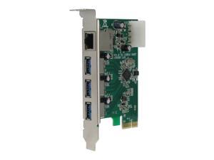 SEDNA - PCIE USB 3.0 3 Port Adapter Card with 10/100/1000 Mbps Ethernet Port SEDNA - PCIE USB 3.0 3 Port Adapter Card with 10/100/1000 Mbps Ethernet Port